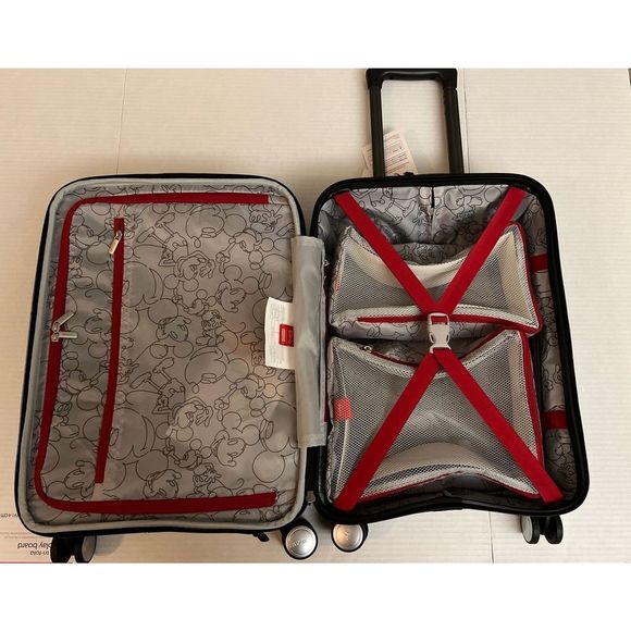 American Tourister Disney Mickey 20" Spinner Carry-On BLACK NWT - Picture 11 of 16